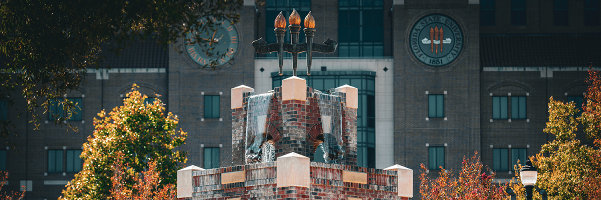 Photo of Heritage Tower Fountain and Doak Campbell Stadium